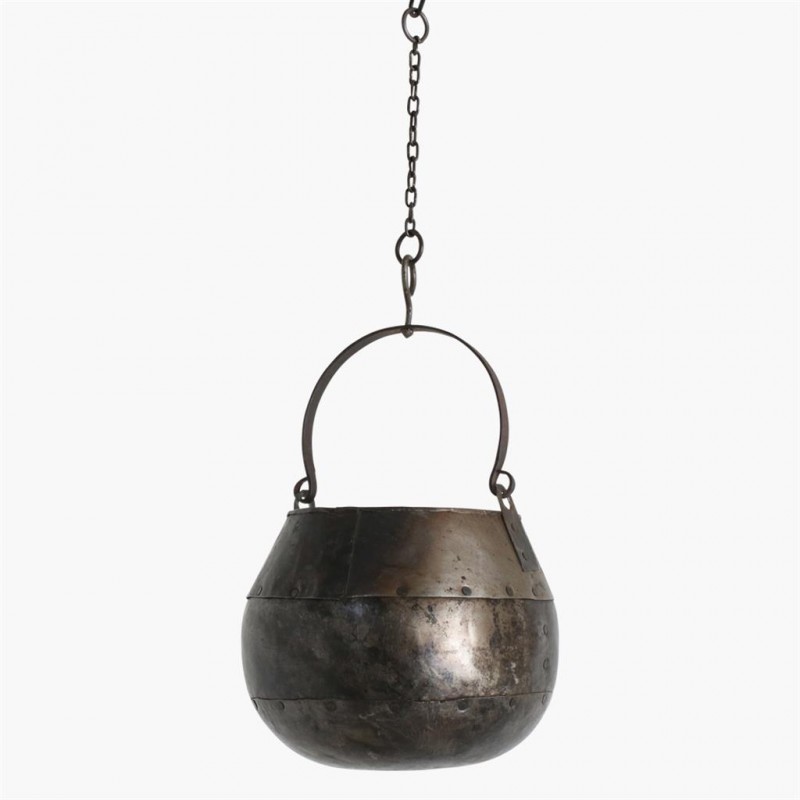 METAL POT HANGING WITH CHAIN 22